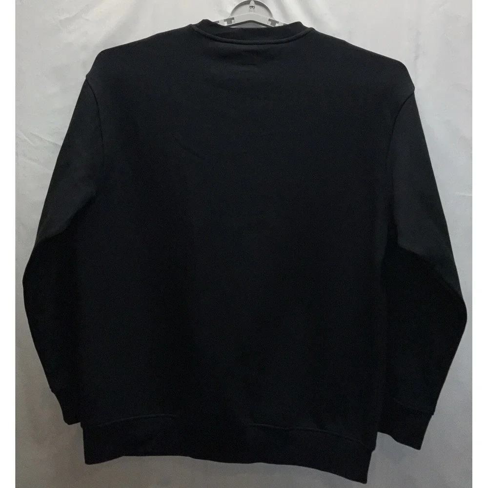 NWT‎ Men's Levi's Relaxed Fit Crew Neck Sweatshirt Black w/ White XLT Tall